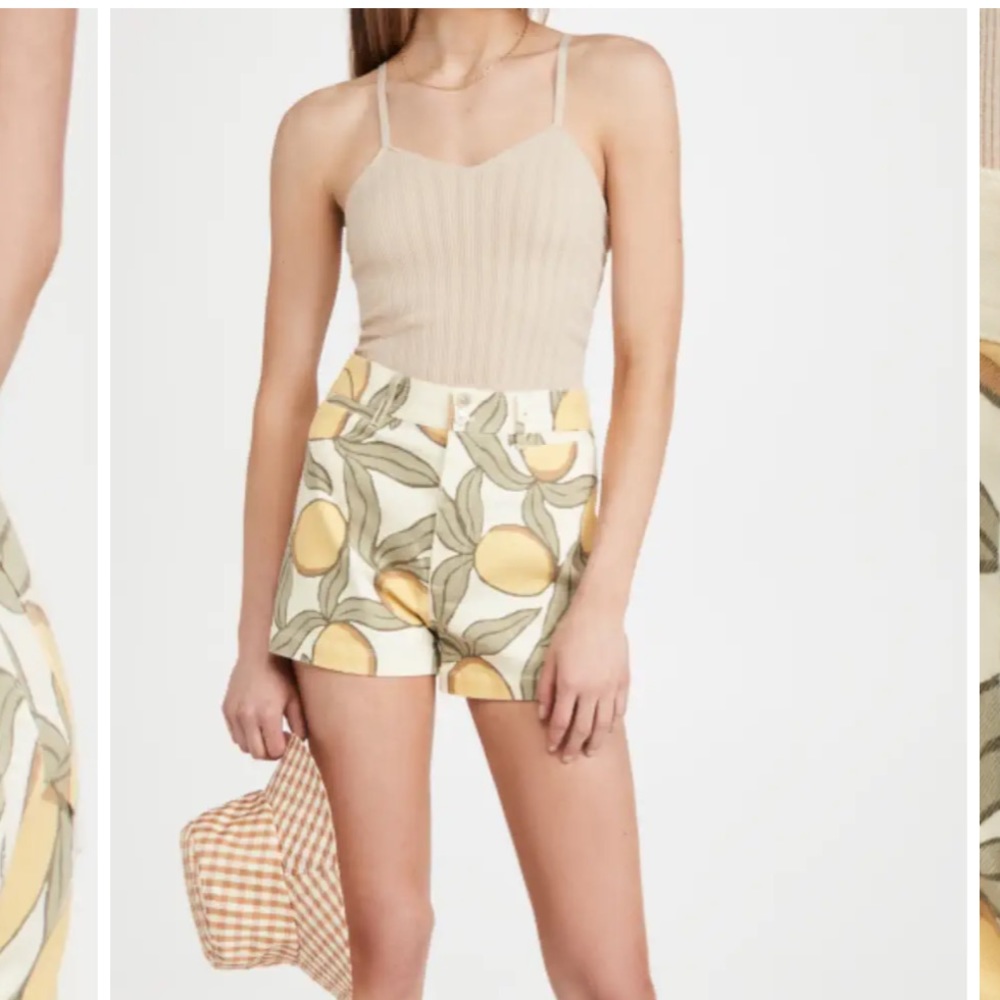 Rebecca Taylor lemon print shorts
